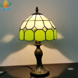 Candeeiro de Mesa Xadrez Laranja Nórdico - Iluminação Decorativa