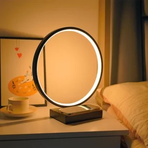 Abajur Decorativo Redondo com Controle Remoto e Luz Quente