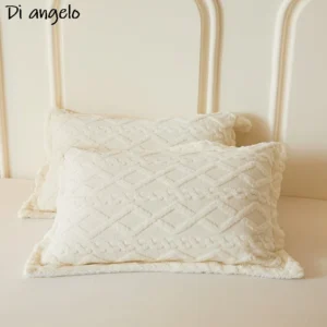 Colcha de Veludo King Size Outono/Inverno - Conforto e Estilo - Cor 8, apenas 2 capas de travesseiro