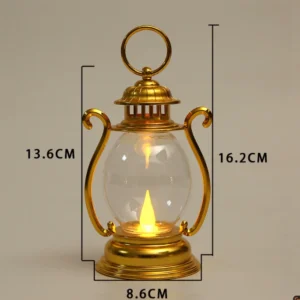 Luminária de Mesa Retrô Portátil LED - Luz Decorativa para Ambientes - C