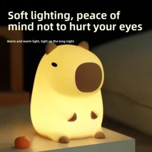 Luminária Capivara LED Noturna Decorativa para Quarto e Sala