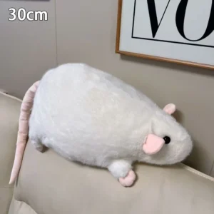 Boneca de Pelúcia Mouse Oversized para Crianças - Presente Criativo - Branco-35cm