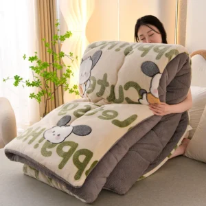 Colcha de Veludo Amigável para Animais - Conforto e Estilo para seu Quarto - Letra Bitch, 180x220cm 3kg