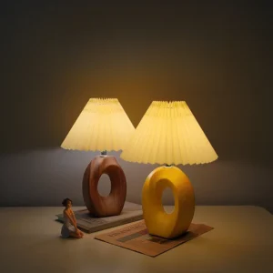 Luminária de Mesa de Cerâmica Elegante para Quarto e Estudo