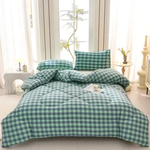 Manta Acolchoada de Microfibra Quente para Todas as Estações - 220x240cm