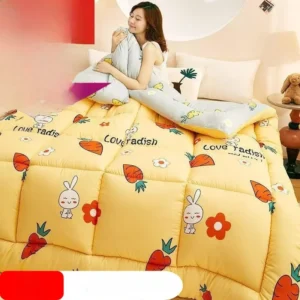 Cobertor Espacial Aconchegante para Todas as Estações - Edredom Duplo - Cobertor infantil 110 x 150 cm cor aleatória, Coelho rabanete grande