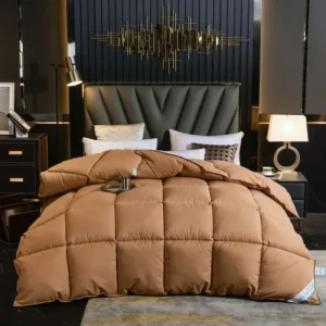 Edredom Acolchoado de Inverno 100% Algodão - Vários Tamanhos e Cores - 200x230cm 3.25kg, Café