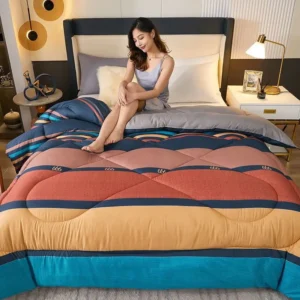 Cobertor Espacial Aconchegante para Todas as Estações - Edredom Duplo - Cobertor de primavera e outono 150 x 200 cm aproximadamente 3 kg, Colorido
