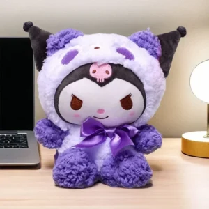 Pelúcia Kawaii Sanrio - Kuromi, My Melody e Cinnamoroll para Crianças - Kuromi-1