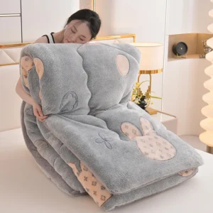 Colcha de Veludo Amigável para Animais - Conforto e Estilo para seu Quarto - CINZA, 150X200cm 3.5KG