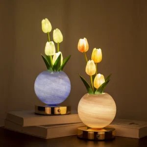 Luz Noturna LED Tulipa Decorativa Recarregável USB para Quarto