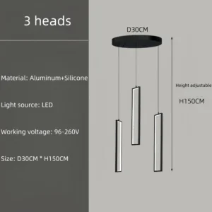 Lustre Moderno de Alumínio para Teto - Decoração Loft e Duplex