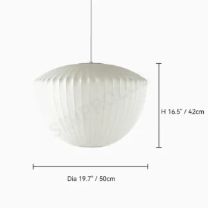 Luminária Pendente Designer Estilo Japonês em Seda LED