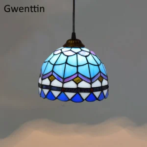 Luminária Pendente Vintage Tiffany para Decoração de Ambientes - 01-D20CM