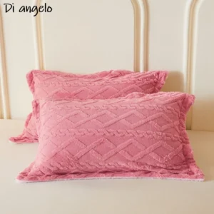 Colcha de Veludo King Size Outono/Inverno - Conforto e Estilo - Cor 12, apenas 2 capas de travesseiro