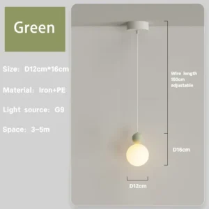 Luminária Pendente Estilo Nórdico para Sala e Quarto - Decoração Moderna