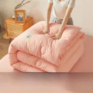 Cobertor Espacial Aconchegante para Todas as Estações - Edredom Duplo - Cobertor de inverno espessado 200 x 230 cm aproximadamente 8 kg, Flor de cerejeira em pó