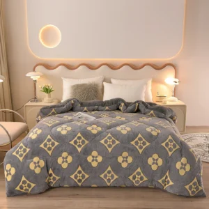 Colcha de Veludo Amigável para Animais - Conforto e Estilo para seu Quarto - Cinza Escuro, 180x220cm 4kg