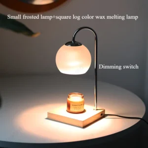 Lâmpada de Mesa Regulável LED Sem Fumaça em Madeira Maciça - Interruptor Regulável-3, Plugue Reino Unido