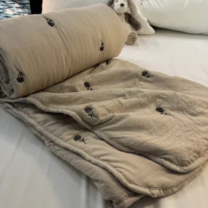 Colcha de Verão Lavável em Algodão - Estilo Elegante e Confortável