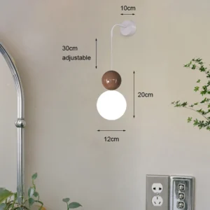 Lâmpada de Parede Moderna LED Estilo Nórdico para Decoração