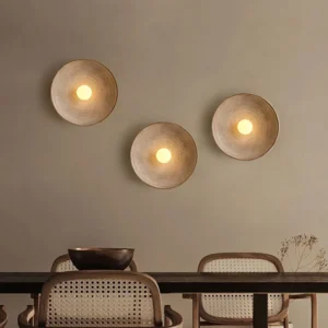 Luminária de Parede Wabi Sabi - Estilo Nórdico Retro para Decoração