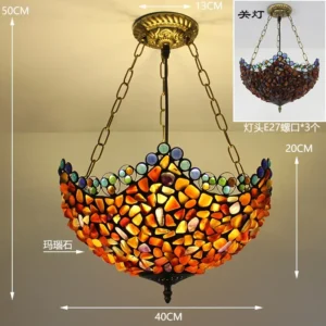 Lustre Pendente Vintage Estilo Americano para Sala e Varanda