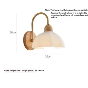 Lâmpada de Parede Japonesa Retro Minimalista para Iluminação de Ambientes