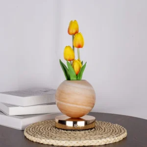 Luz Noturna LED Tulipa Decorativa Recarregável USB para Quarto - Tulipas Laranjas