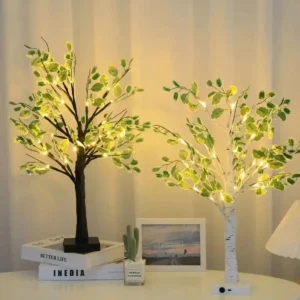 Luz LED Decorativa de Bétula Artificial com 24 LEDs - Natal e Feriados