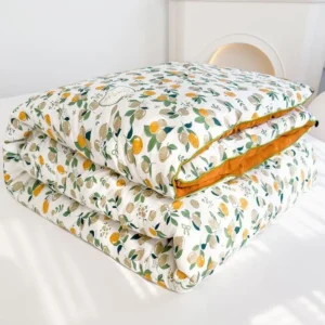 Manta de Algodão Lavado Dupla Camada para Todas as Estações - Colcha de inverno de 150 * 200 cm de espessura cerca de -7 libras, Bolhas de Suco [Qualidade inspecionada e lavável]