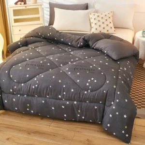 Cobertor Espacial Aconchegante para Todas as Estações - Edredom Duplo - Cobertor de inverno 180 x 220 cm aproximadamente 6 kg, Desejo céu estrelado