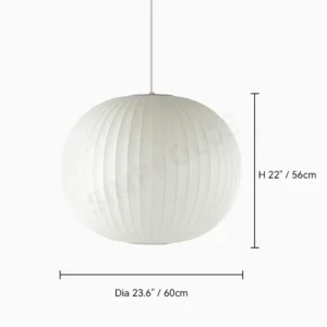 Luminária Pendente Designer Estilo Japonês em Seda LED