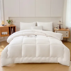 Colcha de Inverno Branca Acolchoada Super Macia para Cama - 110x150cm 0.9kg, BRANCO