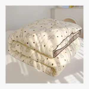 Manta de Algodão Lavado Dupla Camada para Todas as Estações - Colcha de verão 150x200cm cerca de -18kg, Urso Dean [Qualidade inspecionada e lavável]