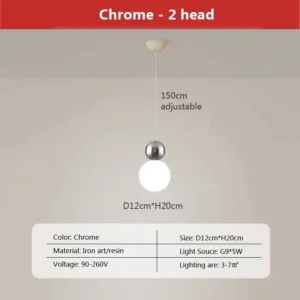 Luminária Pendente Estilo Nórdico para Sala e Quarto - Decoração Moderna