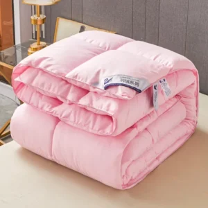 Edredom de Hotel 95% Penas de Ganso Branco - Inverno e Outono - 220x240cm 2kg, Rosa Princesa
