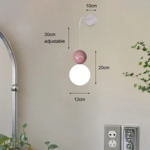 Lâmpada de Parede Moderna LED Estilo Nórdico para Decoração