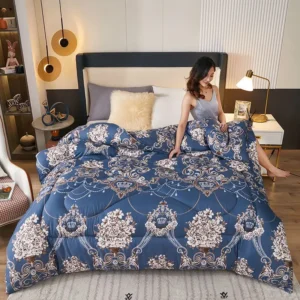 Cobertor Espacial Aconchegante para Todas as Estações - Edredom Duplo - Cobertor de inverno 150 x 200 cm aproximadamente 6 kg, Estilo europeu e americano