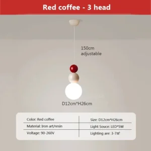 Luminária Pendente Estilo Nórdico para Sala e Quarto - Decoração Moderna