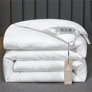 Edredom de Seda Natural Luxuoso para Cama Queen e King - 150x200cm(1.5kg), BRANCO
