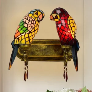 Lustre Tiffany Papagaio Criativo para Decoração de Ambientes