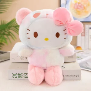 Pelúcia Kawaii Sanrio - Kuromi, My Melody e Cinnamoroll para Crianças - macaronk gatinho