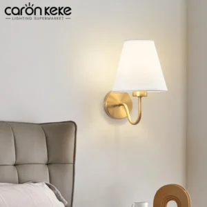 Lâmpada de Parede Retro Minimalista E27 para Quarto e Estudo