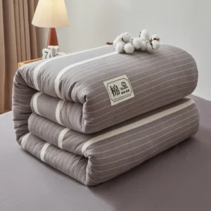 Colcha de Algodão 100% Lavável - Edredom King Size 220x240 cm - CINZA, 220x240cm 4.0kg