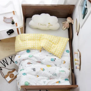 Colcha Infantil Lavável de Algodão para Todas as Estações - Colcha de Outono e Inverno 120x150cm 35 libras, Aliança Q de Frutas e Legumes