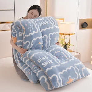 Colcha de Veludo Amigável para Animais - Conforto e Estilo para seu Quarto - Dinossauro Bebê, 200x230cm 4kg