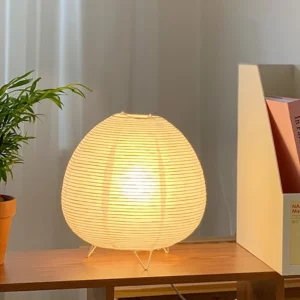 Luminária de Mesa LED Estilo Japonês para Decoração de Quarto