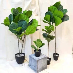 Ramo de Árvore Artificial Ficus Tropical para Decoração de Ambientes