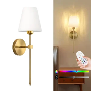 Luz de Parede Sem Fio com Controle Remoto e 15 Cores - Ideal para Decoração